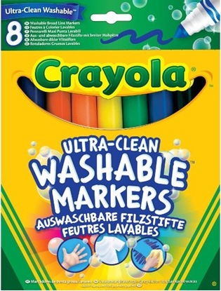 Изображение Crayola Felt-tip pens super washable 8 pcs. (58-8328)