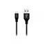 Picture of Data Cable USB to Micro USB 12W Fabric 1m By Fonex Black