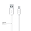 Attēls no Data Cable USB to Type-C 25W 1.5m By Fonex White