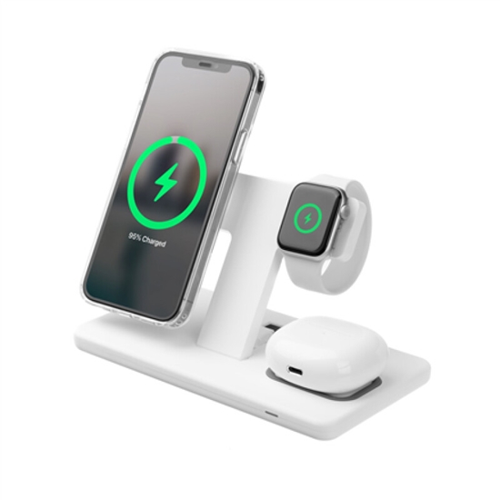 Изображение Fixed  Stand with wireless charging 3in1  FIXMPOS-WH MagPowerstation