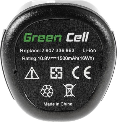 Picture of Green Cell Power Tool Battery for Bosch PMF PSM PSR 10 8 LI-2 10.8V 1.5Ah