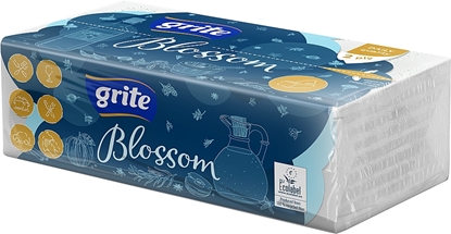 Изображение GRITE Salocītie papīra dvieļi Blossom 120gab, 2 slāņi