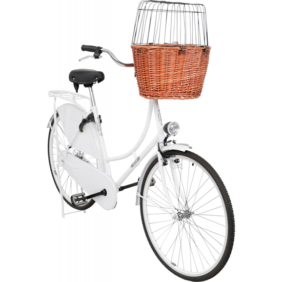 Изображение Grozs suņu pārvadāšanai: Trixie Bicycle basket wit