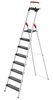 Изображение Hailo L100 TopLine 8050-807 Step Ladder Aluminium, Black | Ladder