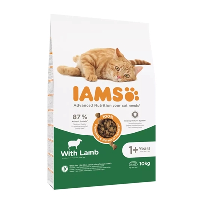 Изображение IAMS Advanced Nutrition Cat Adult Lamb - dry cat food - 10 kg