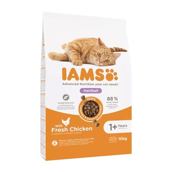 Изображение IAMS Advanced Nutrition Hairball Control - dry cat food - 10 kg