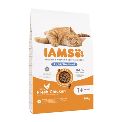 Attēls no IAMS Advanced Nutrition Light/Sterilised - dry cat food - 10 kg