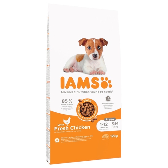 Изображение IAMS for Vitality Puppy & Junior Small & Medium - dry dog ​​food - 12 kg