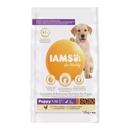 Изображение IAMS for Vitality Puppy Large Breed - dry dog ​​food - 12 kg