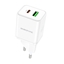 Picture of Įkroviklis Borofone BN7 Type-C 20W/USB-A 18W PD20W+QC3.0 baltas