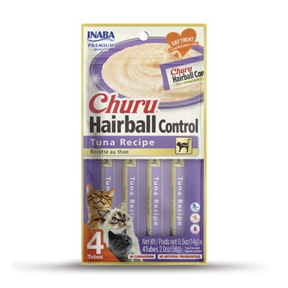 Attēls no INABA Churu Hairball Tuno skanėstas katėms - 4x14 g