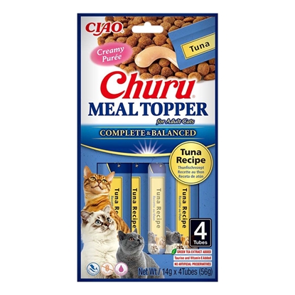 Изображение INABA Churu Meal Topper Tuna - skanėstas katėms - 4 x 14g