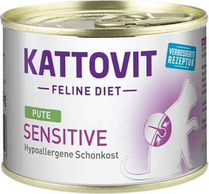 Attēls no KATTOVIT Sensitive Turkey - wet cat food - 185g