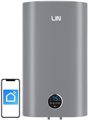 Attēls no LIN LIFVD1 80L grey electric boiler with WI-FI