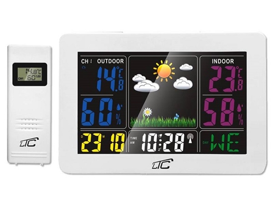 Изображение LXSTP07B LTC meteoroloģiskā stacija ar krāsu displeju STP07, BALTS