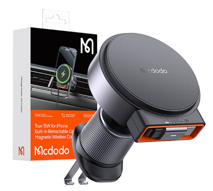 Attēls no Mcdodo CH-3000 USB-C Wireless Car Charger 15W