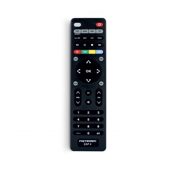 Picture of METRONIC UNIVERSAL REMOTE CONTROL ZAP 4 FOR TV +TDT + SAT + DVD 495325