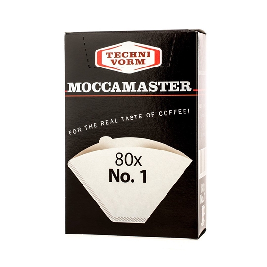 Изображение MOCCAMASTER Popieriniai kavos filtrai Nr 1 vienkartiniai 80 vnt