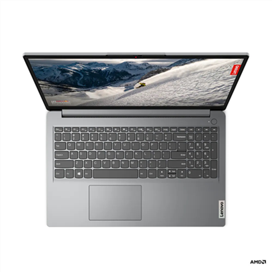 Изображение Laptop Lenovo Lenovo IdeaPad 1 15AMN7 Cloud Pilkas 15.6 " IPS FHD Anti-glare AMD Ryzen 3 7320U 8 GB Soldered LPDDR5-5500 SSD 128 GB AMD Radeon 610M Graphics Windows 11 Home in S mode 802.11ax Bluetooth versija 5.1 Klaviatūros kalba: English Garantija 24 m