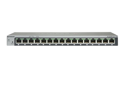 Picture of NETGEAR GS116 Unmanaged Gigabit Ethernet (10/100/1000) Grey