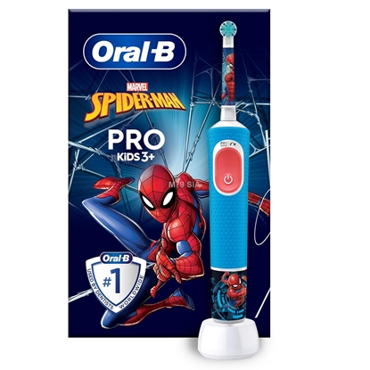 Изображение Oral-B Vitality PRO Kids Spiderman Electric Toothbrush  Blue  Oral-B