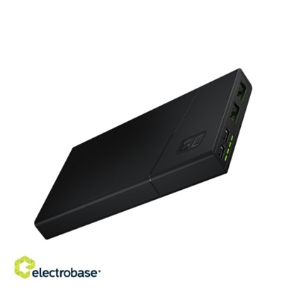 Attēls no Power Bank Green Cell GC PowerPlay10S 10000mAh ar ātru uzlādi 2x USB Ultra Ch. 2x USB-C PBGC02S