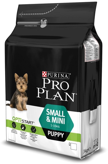 Picture of PRO PLAN OPTISTART Small&Mini Puppy 3 kg, mažų ir labai mažų veislių šuniukų sausas pašaras