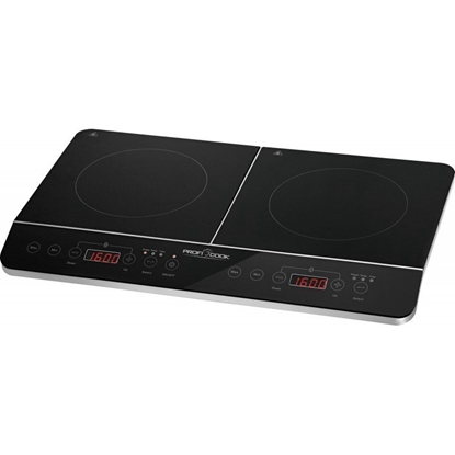 Изображение PROFI COOK PC-DKI 1067 indukcinė viryklė, 3500W, 2 kaitvietės, juoda