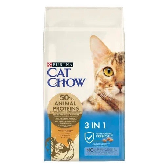 Picture of Purina Cat Chow 3in1 sausas kačių maistas 15 kg Adult Kalakutiena