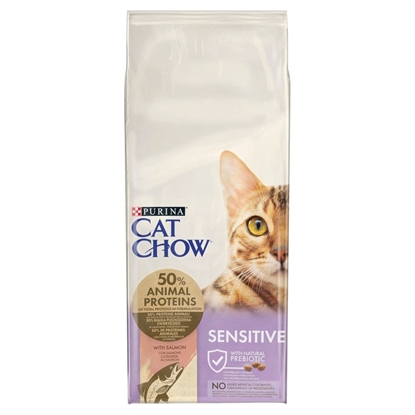 Изображение Purina Cat Chow Adult Sensitive Salmon 15kg