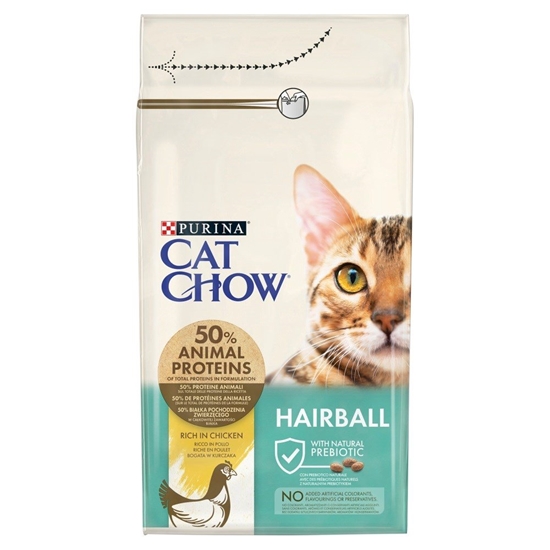 Picture of Purina CAT CHOW HAIRBALL CONTROLL sausas kačių maistas 1,5 kg Adult Viščiukas