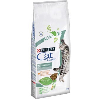 Изображение Purina CAT CHOW STERILISED sausas kačių maistas 1,5 kg Suaugusių Viščiukas