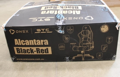 Attēls no SALE OUT. ONEX STC Alcantara L Series Gaming Chair - Black/Red, UNPACKED, USED, DENT ON SIDE, SCRATCHES, MISSING KEY AND SMOLL SCREWS | Onex AirSuede | Onex | Gaming chairs | ONEX STC | Black/ Red | UNPACKED, USED, DENT ON SIDE, SCRATCHES, MISSING KEY AND