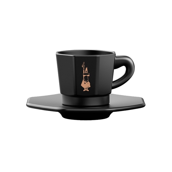 Изображение Set of 4 cups BIALETTI PERFETTO MOKA Porcelain 4x 75 ml Black