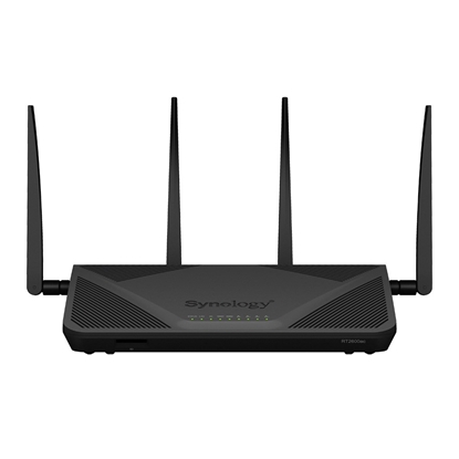 Attēls no Synology RT2600AC wireless router Gigabit Ethernet Dual-band (2.4 GHz / 5 GHz) Black