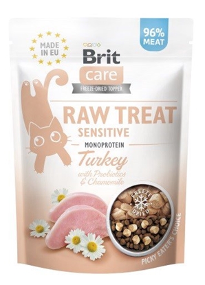 Attēls no Skanėstas katėms BRIT Care Raw Treat Sensitive turkey-40g