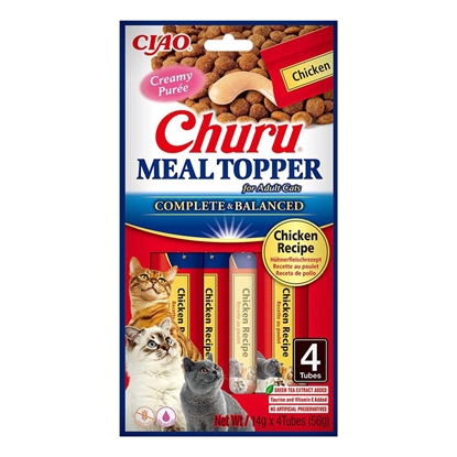 Изображение skanėstas katėms INABA Churu Meal Topper Chicken - 4 x 14g