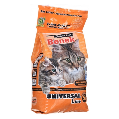 Изображение SUPER BENEK UNIVERSAL Kačių kraikas Bentonito smėlis Natūralus 5 l