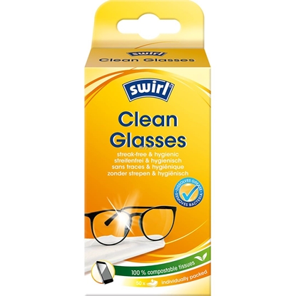 Изображение Swirl Swirl Clean Glasses  50 gab. - Vienreizejas salvetes brillu tirisanai