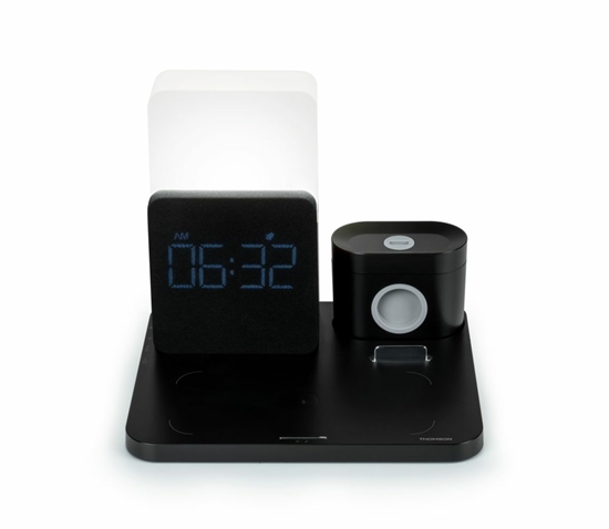 Picture of THOMSON ALARM CLOCK WITH WIRELESS CHARGING STATION AND NIGHT LIGHT CL800I