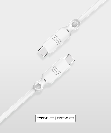 Picture of Type-C to Type-C Cable 2m By Bigben White