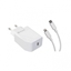 Picture of Travel Charger PD 20W + Type-C Lightning  By Muvit White