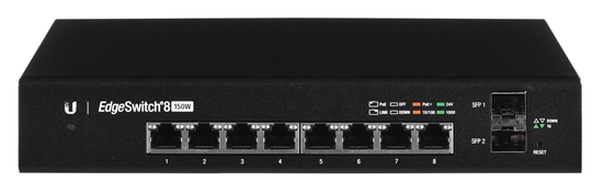 Picture of Ubiquiti EdgeSwitch 8 Managed Gigabit Ethernet (10/100/1000) Power over Ethernet (PoE) Black