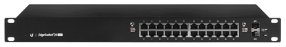 Picture of Ubiquiti ES-24-250W network switch Managed L2/L3 Gigabit Ethernet (10/100/1000) Power over Ethernet (PoE) 1U Black