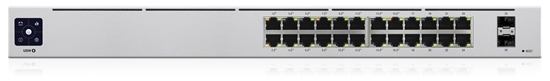 Picture of Ubiquiti UniFi 24-Port PoE Managed L2/L3 Gigabit Ethernet (10/100/1000) Power over Ethernet (PoE) 1U Silver