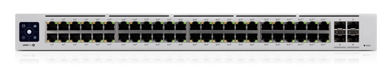 Picture of Ubiquiti UniFi Pro 48-Port PoE Managed L2/L3 Gigabit Ethernet (10/100/1000) Power over Ethernet (PoE) 1U Silver