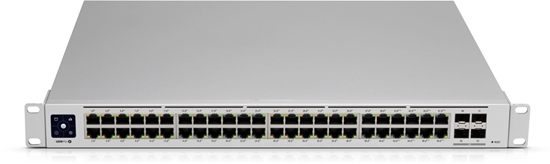 Изображение Ubiquiti UniFi USW-PRO-48 network switch Managed L2/L3 Gigabit Ethernet (10/100/1000) 1U Silver