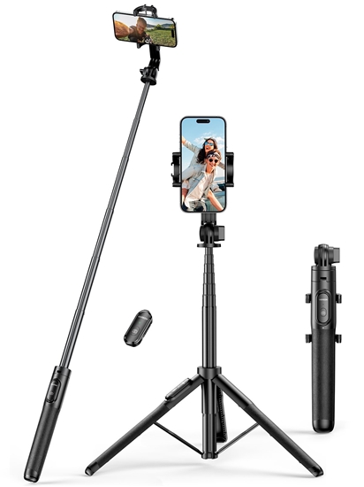 Изображение Ugreen LP586 Tripod for Selfie Stick + Bluetooth Remote 4.6'' - 7.2'''