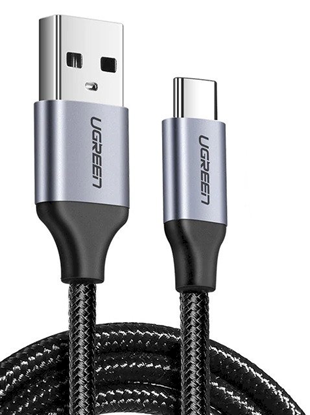 Attēls no Ugreen USB-A - USB-C USB cable 1 m Black (60126)