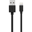 Picture of USB Lightning 2.4A 1m Kabelis WOW Juodas